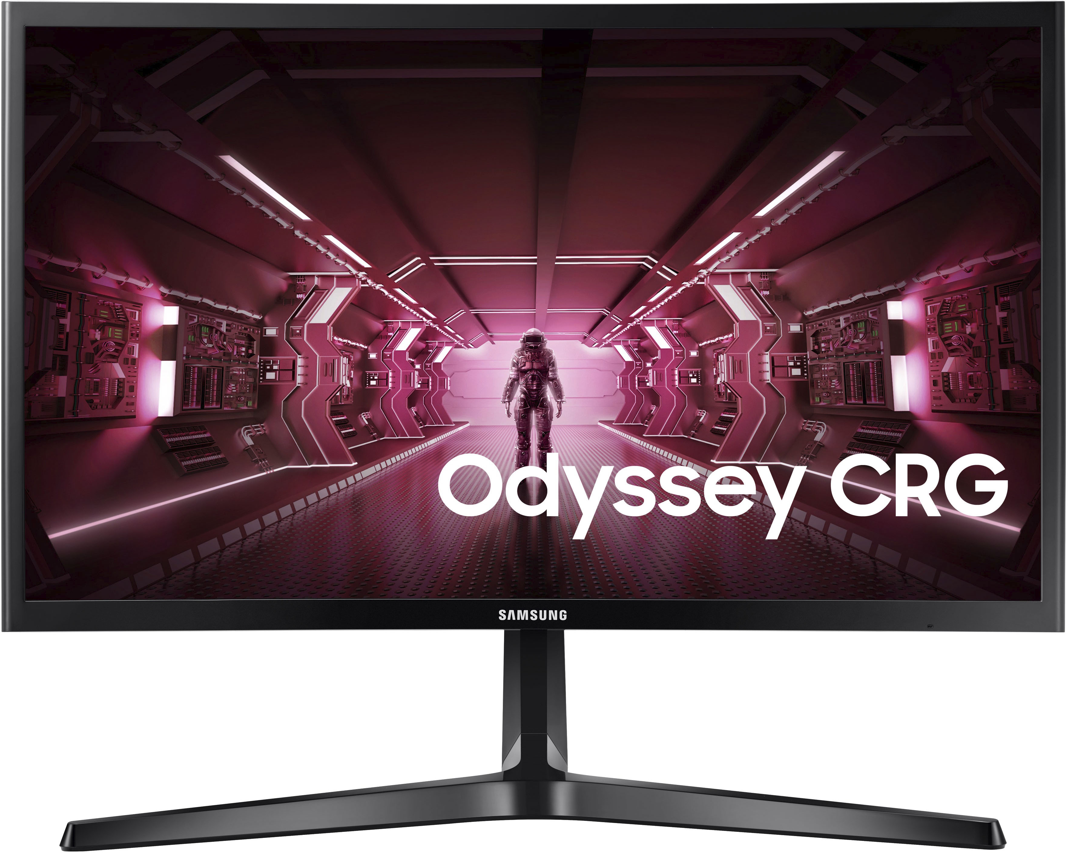 Produktion metodologi stewardesse Samsung Odyssey Gaming CRG5 Series 24” LED Curved FHD AMD FreeSync Monitor  Black LC24RG50FZNXZA - Best Buy
