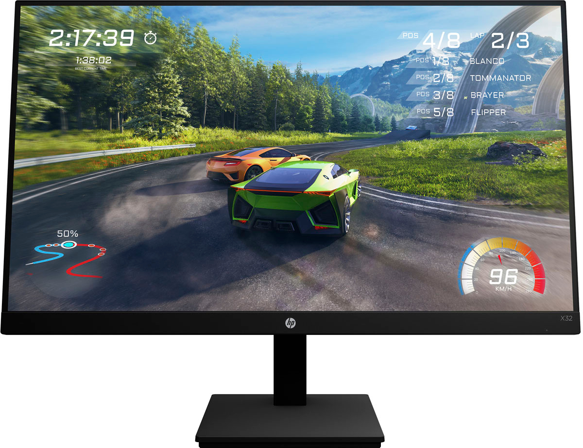 HP 31.5" IPS QHD AMD FreeSync Gaming Monitor Black X32 - Best Buy