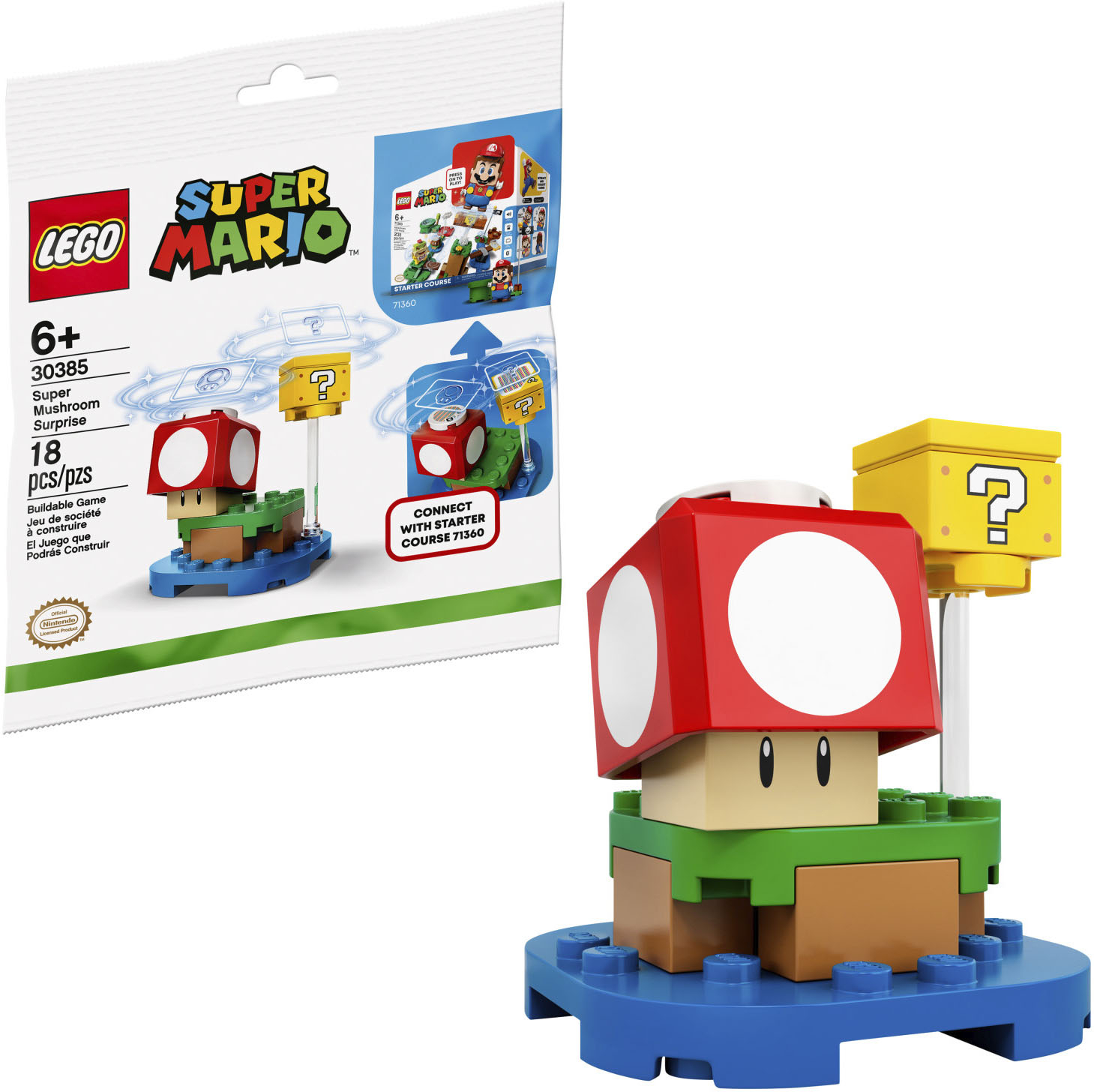 dæk makker niece LEGO Recruitment Bags Super Mushroom Surprise Expansion Set 30385 6294090 -  Best Buy