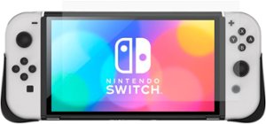 ZAGG - Gear4 Kita Grip 360 Case with GlassFusion VisionGuard Screen Protector for Nintendo Switch OLED - Clear with Black Grips - Alt_View_Zoom_11