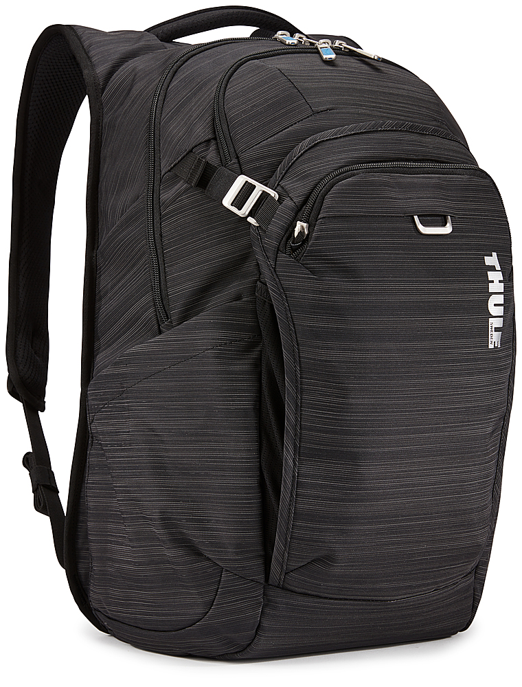 Angle View: Thule - Construct Backpack for 15.6" laptop and 10.1" table - Black