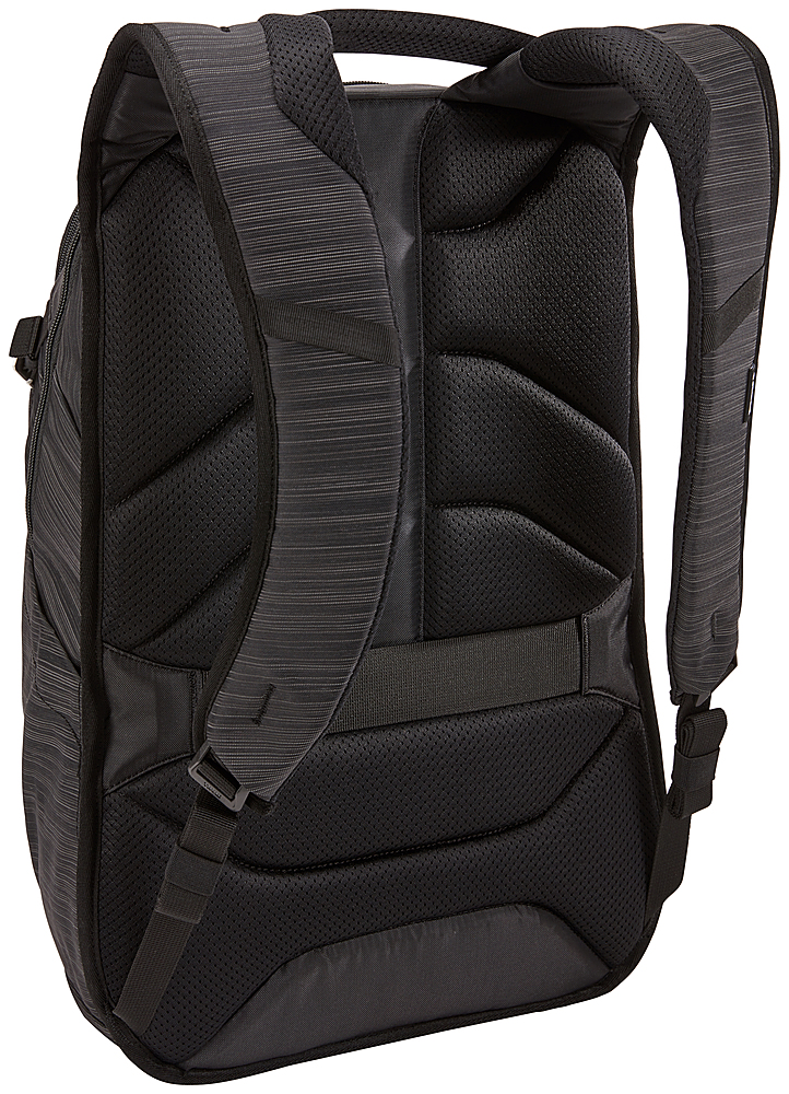 Left View: Thule - Construct Backpack for 15.6" laptop and 10.1" table - Black