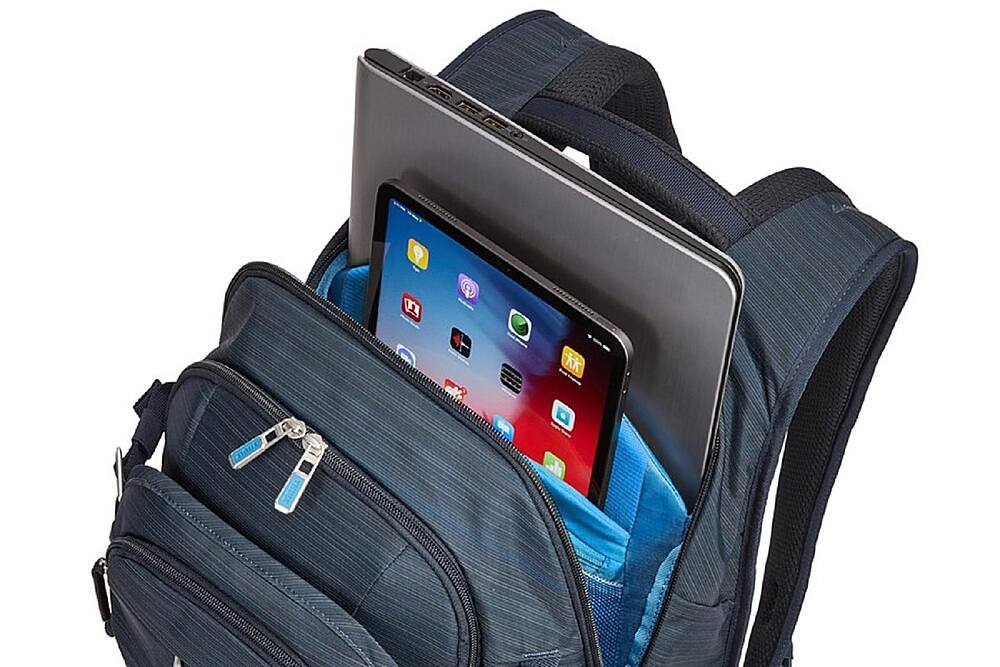 Alt View 11. Thule - Construct Backpack for 15.6" laptop and 10.1" table - Carbon Blue.