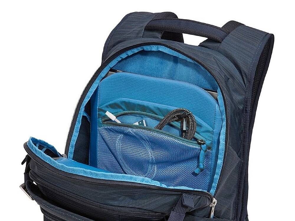 Alt View 15. Thule - Construct Backpack for 15.6" laptop and 10.1" table - Carbon Blue.