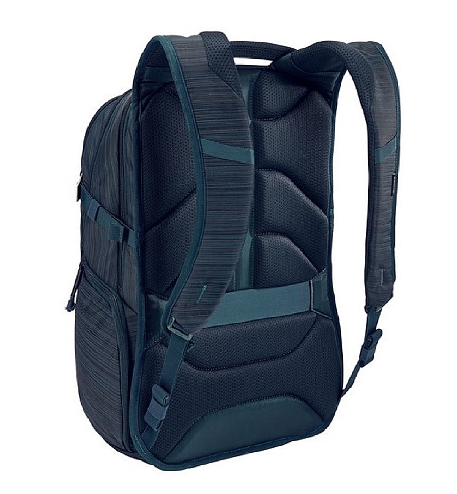 Left View: Thule - Construct Backpack for 15.6" laptop and 10.1" table - Carbon Blue