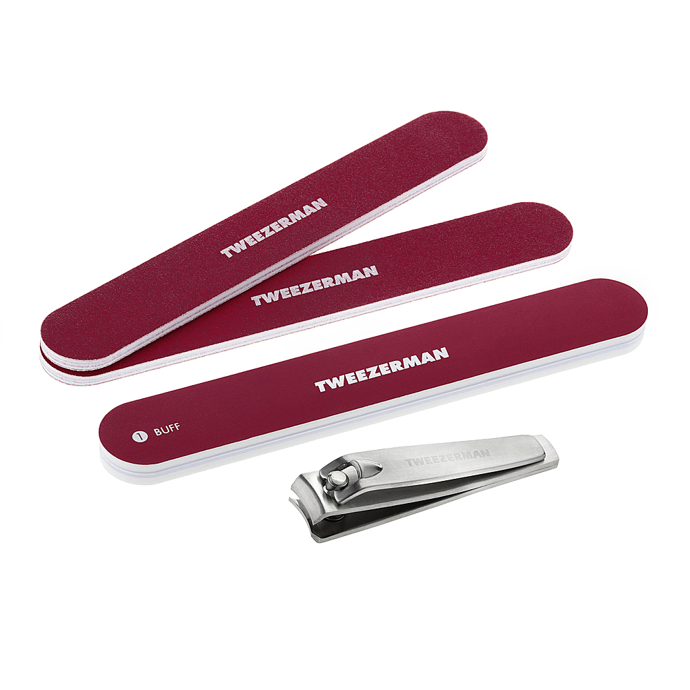 Angle View: Tweezerman Merry Berry Manicure Kit Buffer, File & Clipper Included