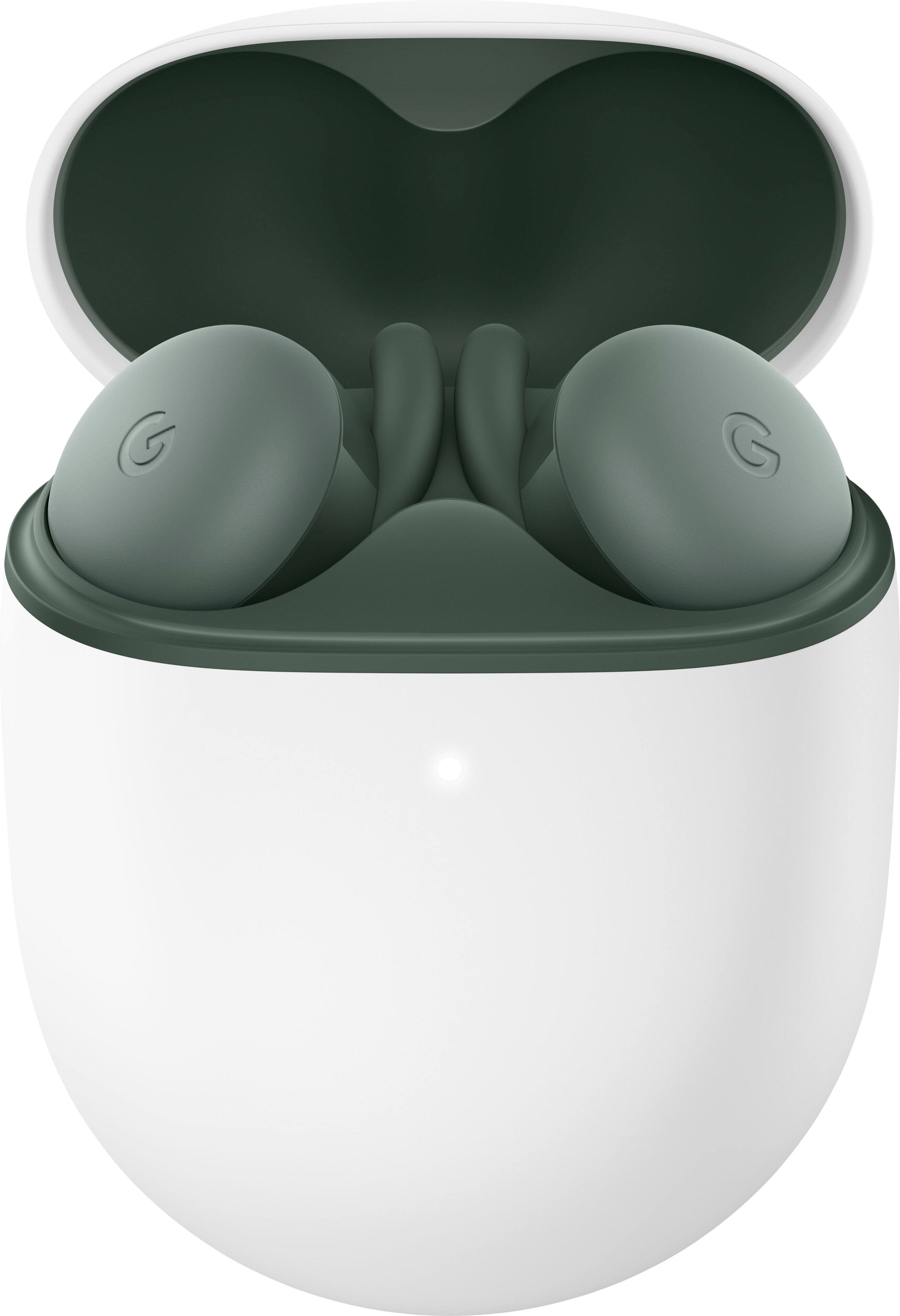 Alt View 11. Google - Geek Squad Certified Refurbished Pixel Buds A-Series True Wireless In-Ear Headphones - Olive.
