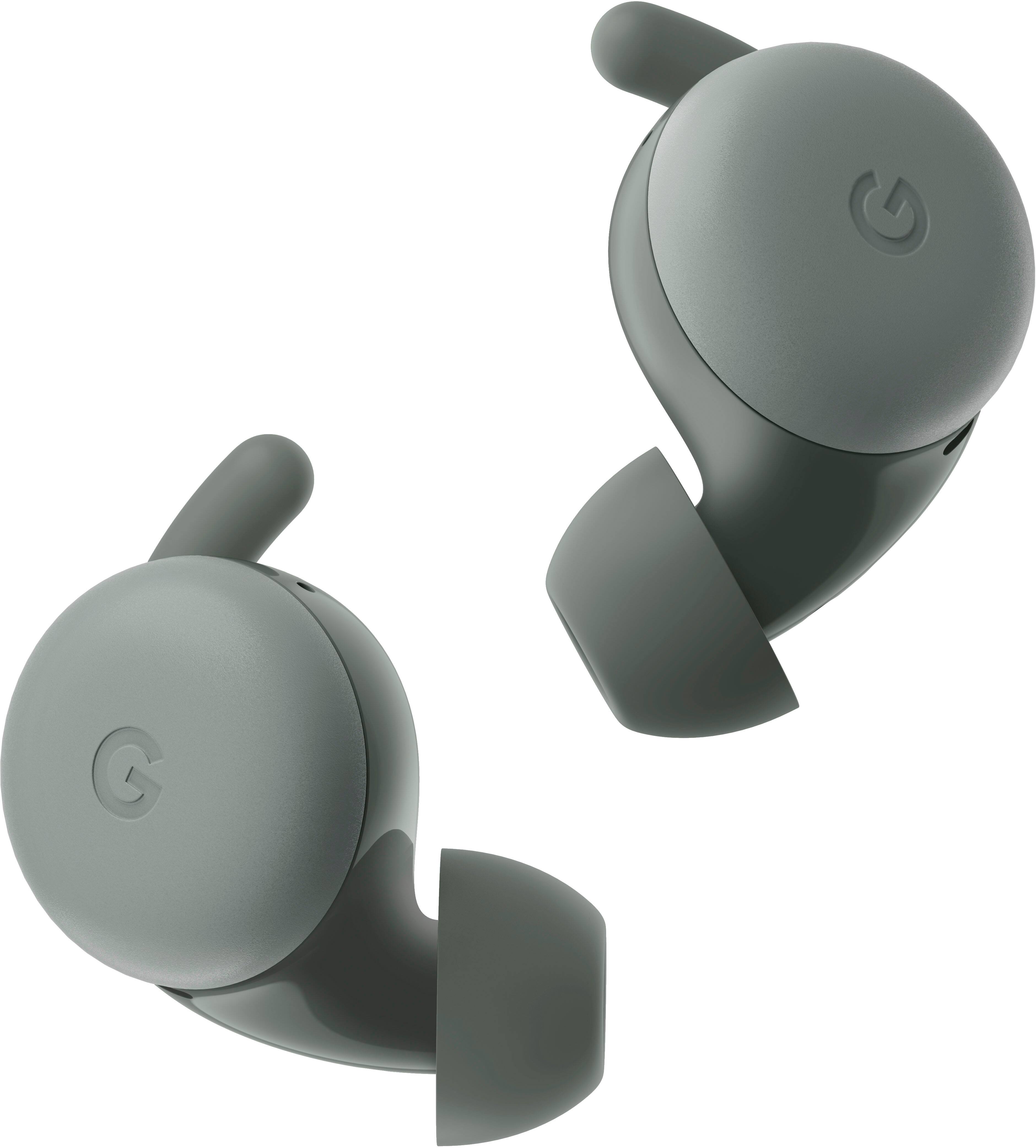 Alt View 12. Google - Geek Squad Certified Refurbished Pixel Buds A-Series True Wireless In-Ear Headphones - Olive.