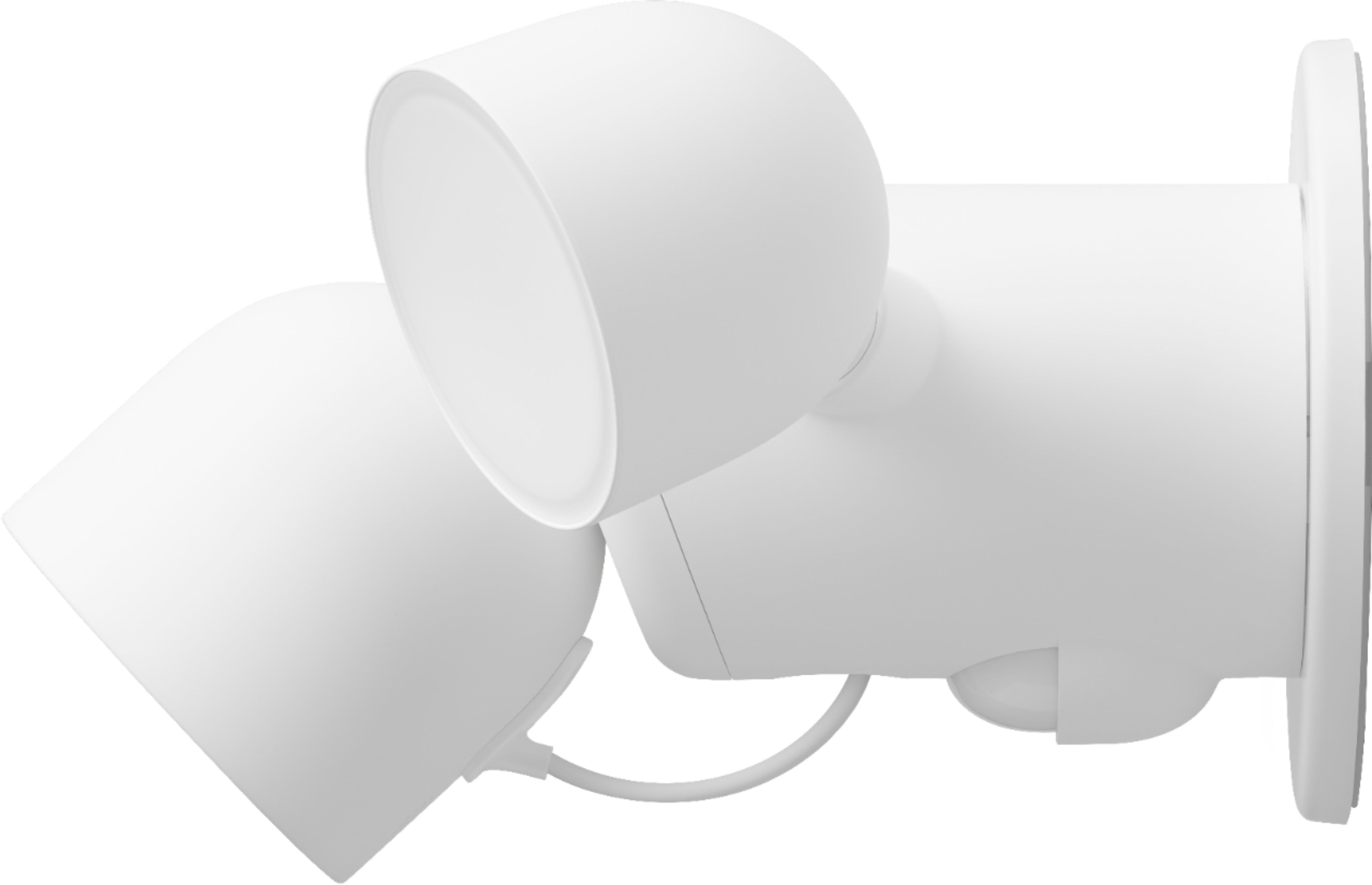 Angle View: Google - Geek Squad Certified Refurbished Nest Cam with Floodlight - Snow