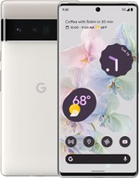 Google - Pixel 6 Pro 128GB (Unlocked) - Cloudy White - Front_Zoom
