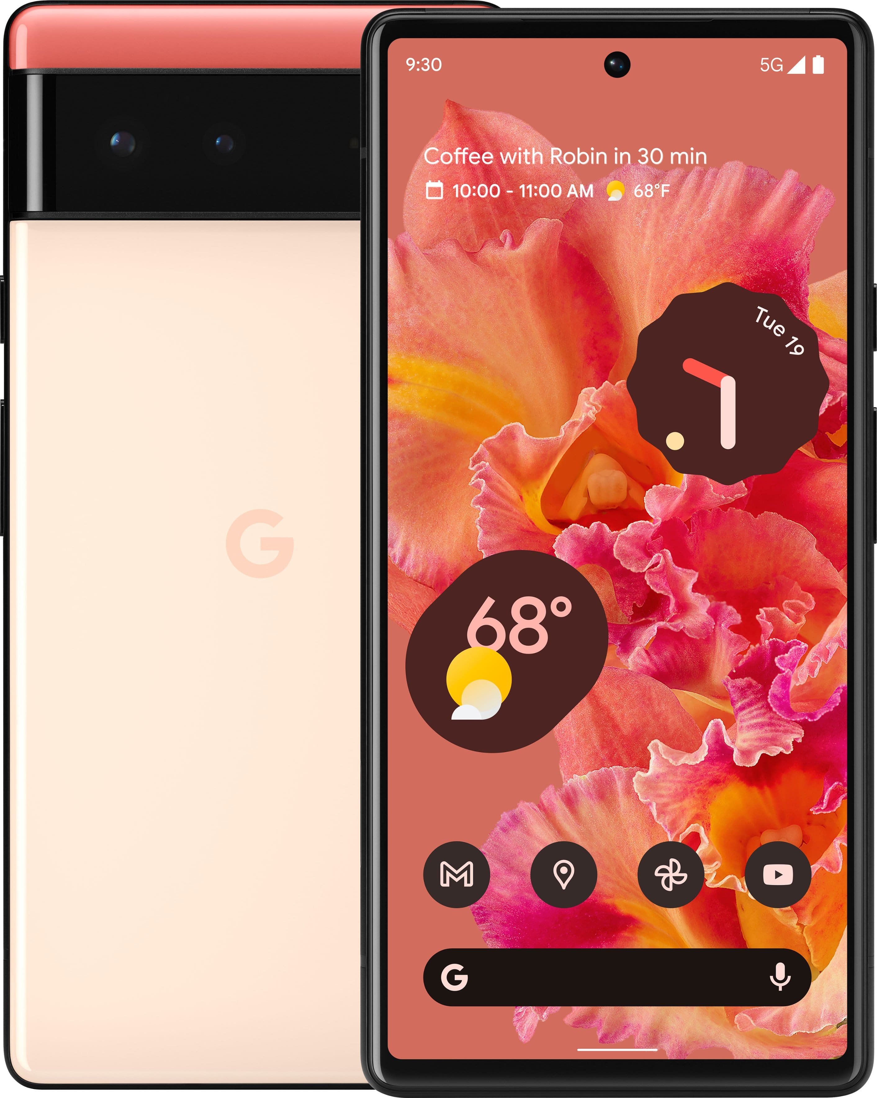 正規品通販Google Pixel 6 GA02920 スマートフォン 128GB 6.4インチ Kinda Coral au KDDI 中古 美品 T6475258 Android