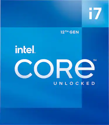 Front. Intel - Core i7-12700K Desktop Processor 12 (8P+4E) Cores up to 5.0 GHz Unlocked LGA1700 600 Series Chipset 125W - Grey/Black/Gold.