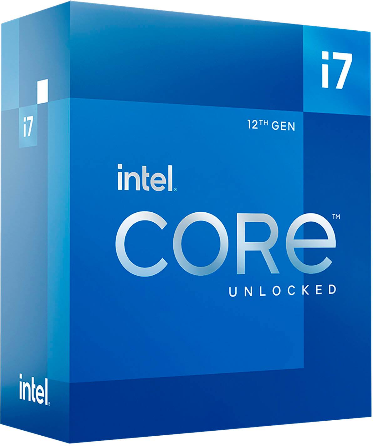Alt View 1. Intel - Core i7-12700K Desktop Processor 12 (8P+4E) Cores up to 5.0 GHz Unlocked  LGA1700 600 Series Chipset 125W - Grey/Black/Gold.