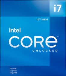 Intel - Core i7-12700KF Desktop Processor 12 (8P+4E) Cores up to 5.0 GHz Unlocked  LGA1700 600 Series Chipset 125W - Grey/Black/Gold - Front_Zoom