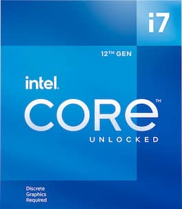 Intel Core i7 12700F 12th Generation 12 Core 20 Thread 2.1 to 4.9 Intel Core i7 12700F 12th Generation 12 Core 20 Thread 2.1 to 4.9