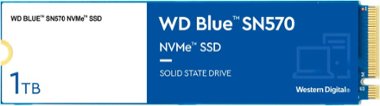 WD - Blue SN570 1TB Internal PCIe Gen3 x4 Solid State Drive for Laptops & Desktops - Front_Zoom