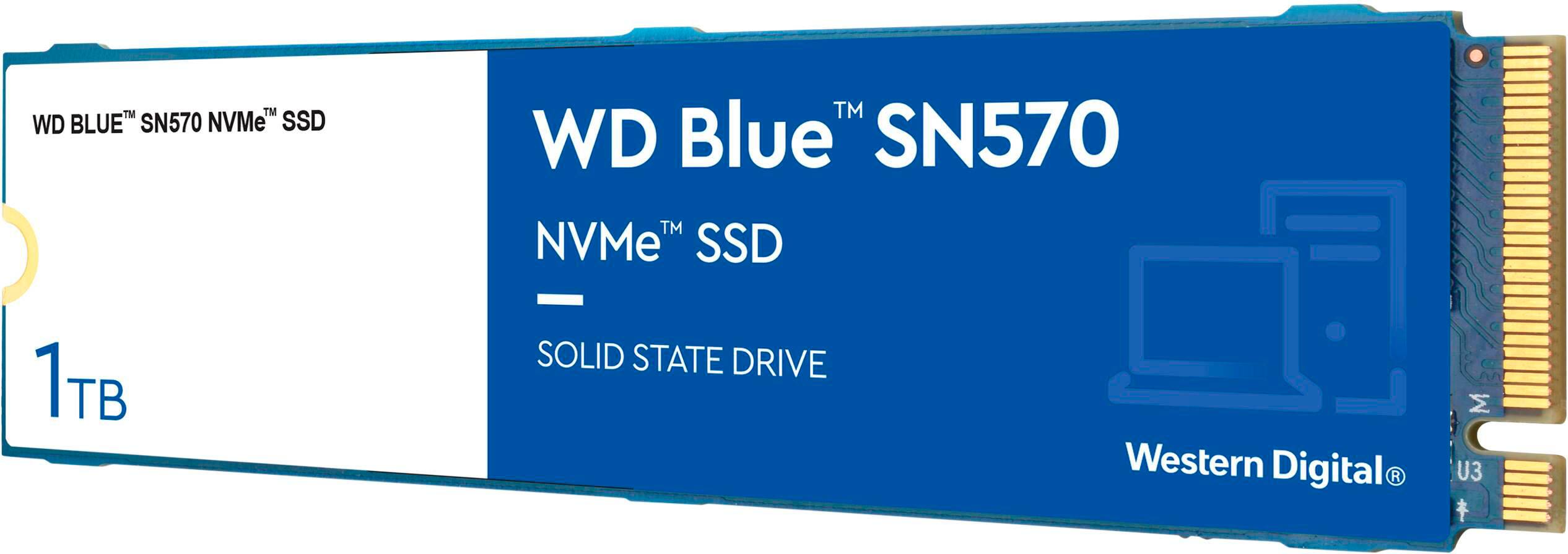 Alt View 11. WD - Blue SN570 1TB Internal SSD PCIe Gen 3 x4 - Blue.