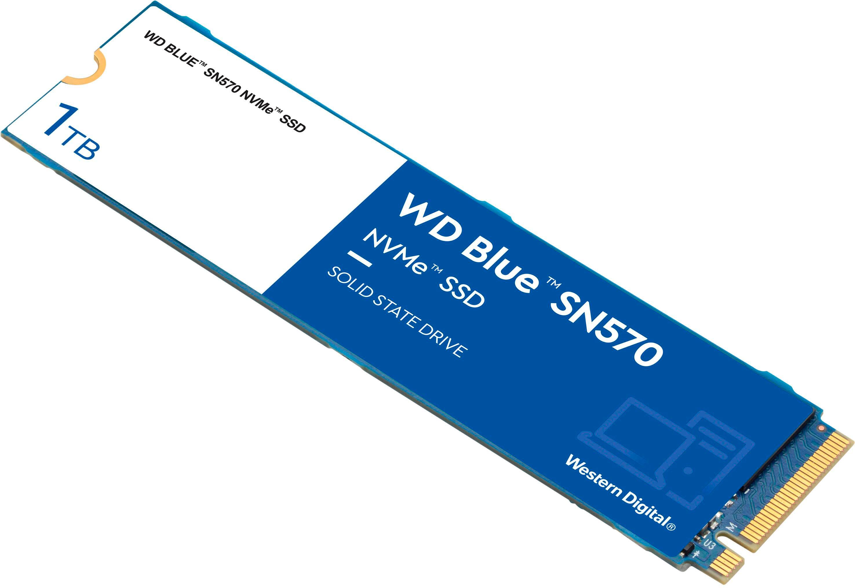 Alt View 12. WD - Blue SN570 1TB Internal SSD PCIe Gen 3 x4 - Blue.