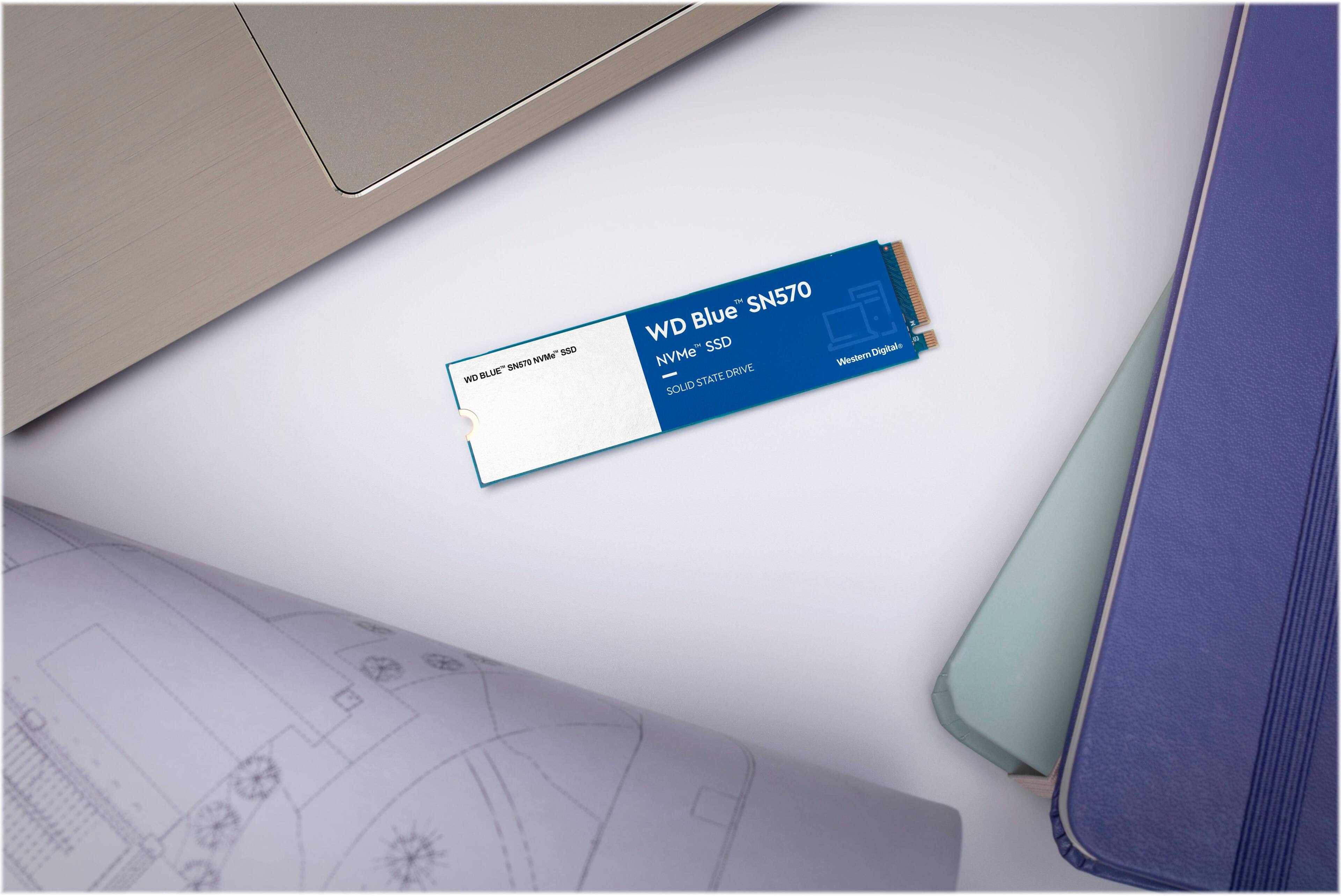 Alt View 13. WD - Blue SN570 1TB Internal SSD PCIe Gen 3 x4 - Blue.