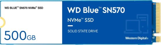 WD – Blue SN570 500GB Internal PCIe Gen3 x4 Solid State Drive for Laptops & Desktops