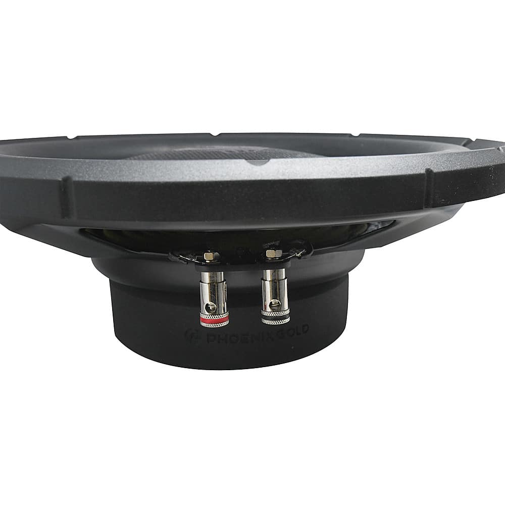 Alt View 12. Phoenix Gold - MX 10" Dual-Voice-Coil 2-Ohm Slim Subwoofer - Black.