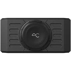 Front. AudioControl - 12” Single-Voice-Coil 2-Ohm Loaded Subwoofer Enclosure - Black.