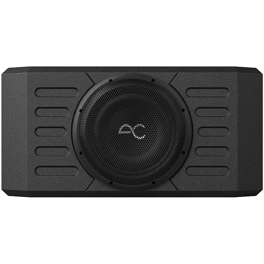 AudioControl - 12” Single-Voice-Coil 2-Ohm Loaded Subwoofer Enclosure - Black