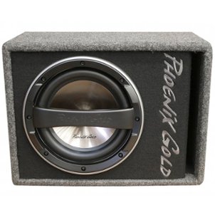Phoenix Gold - Z 10” Active Loaded Subwoofer Enclosure with Integrated 160W Amplifier - Black/Charcoal