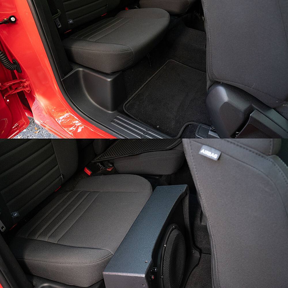 Alt View 21. AudioControl - 10” Single-Voice-Coil 2-Ohm Loaded Subwoofer Enclosure - Black.