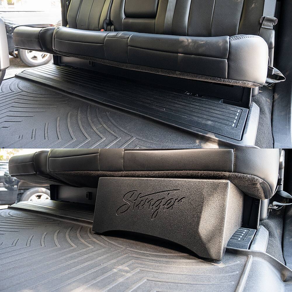 Alt View 23. AudioControl - 10” Single-Voice-Coil 2-Ohm Loaded Subwoofer Enclosure - Black.