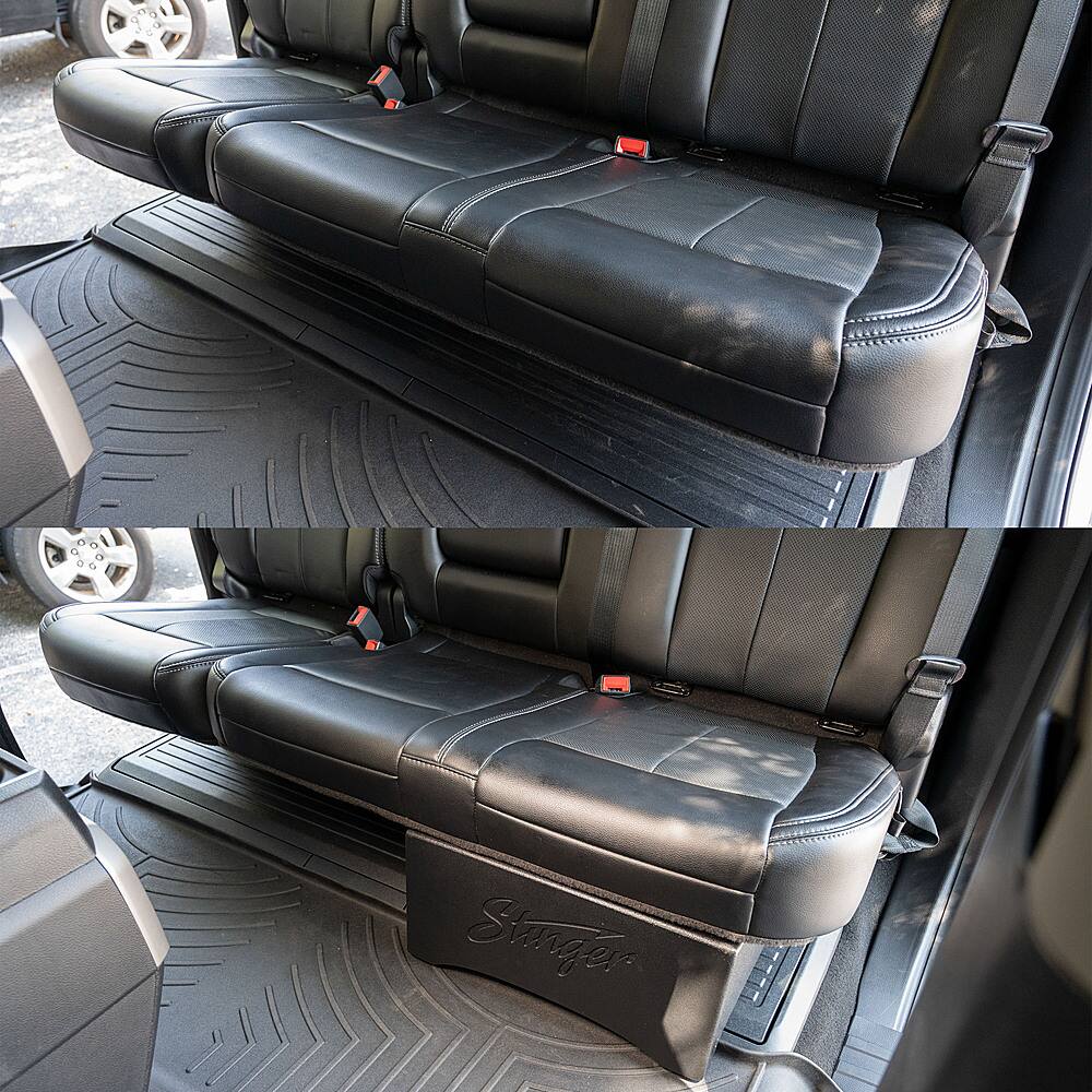 Alt View 24. AudioControl - 10” Single-Voice-Coil 2-Ohm Loaded Subwoofer Enclosure - Black.