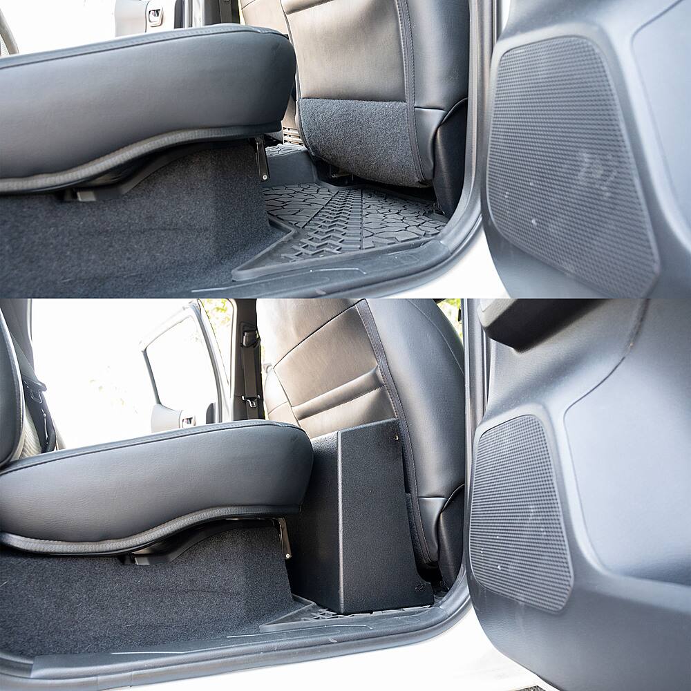 Alt View 26. AudioControl - 10” Single-Voice-Coil 2-Ohm Loaded Subwoofer Enclosure - Black.