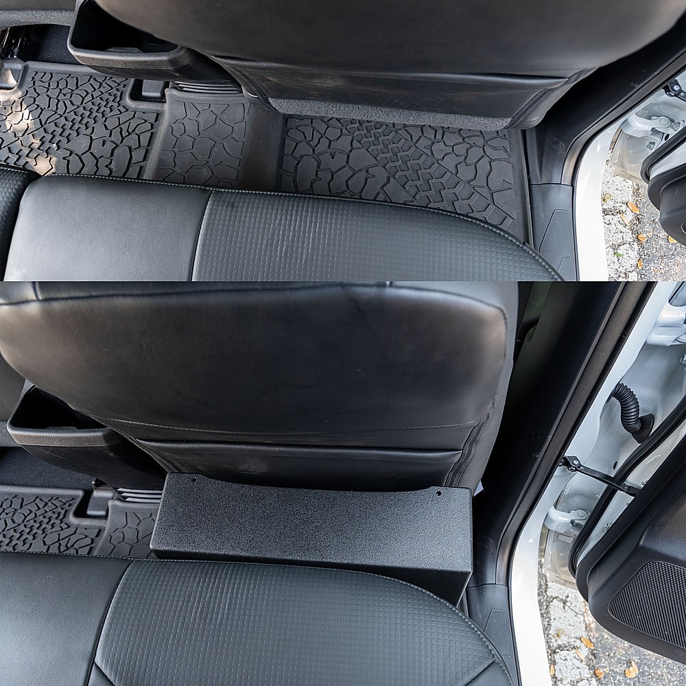 Alt View 27. AudioControl - 10” Single-Voice-Coil 2-Ohm Loaded Subwoofer Enclosure - Black.