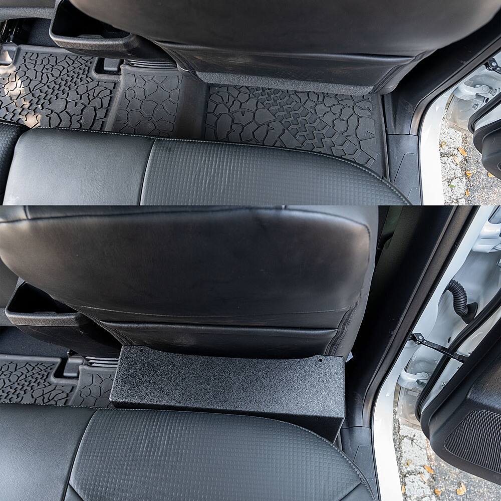 Alt View 27. AudioControl - 10” Single-Voice-Coil 2-Ohm Loaded Subwoofer Enclosure - Black.