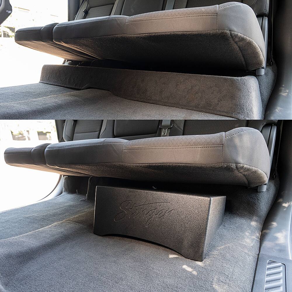 Alt View 29. AudioControl - 10” Single-Voice-Coil 2-Ohm Loaded Subwoofer Enclosure - Black.