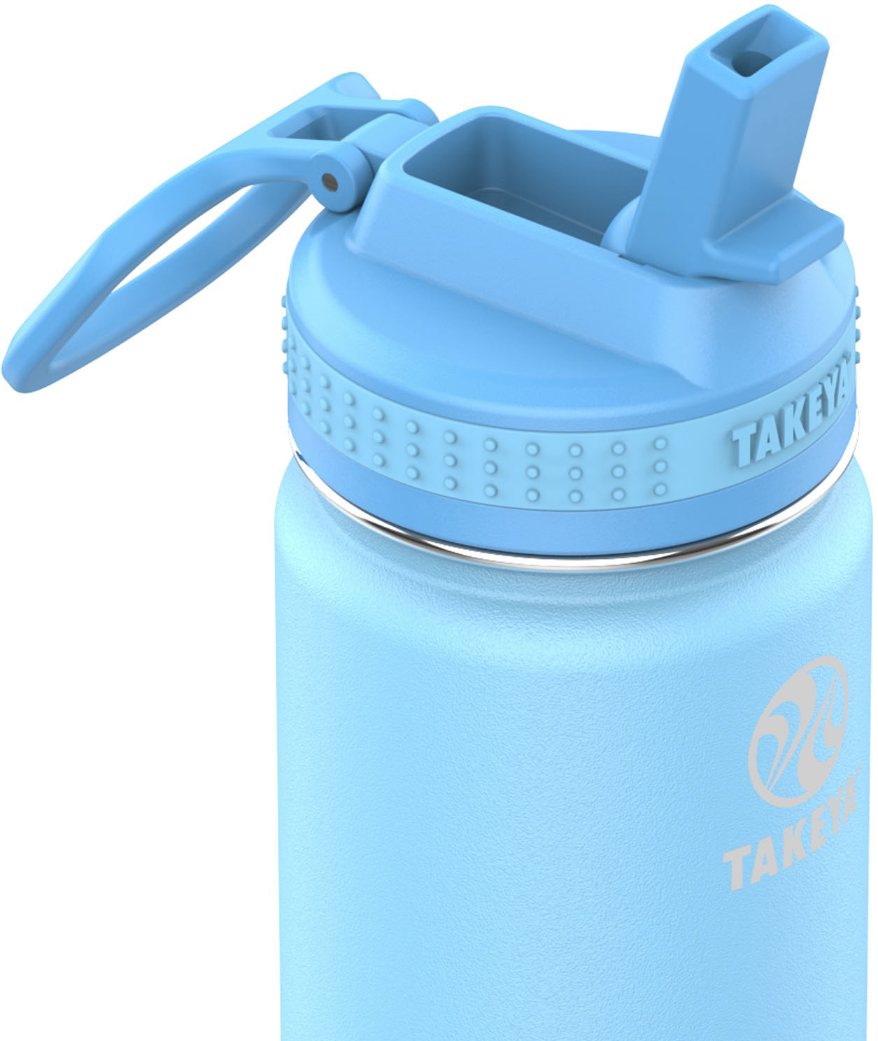 Takeya Actives Kids 14oz Straw Bottle Atlantic/Sail Blue  - Best Buy