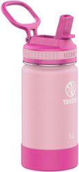 Takeya - Actives Kids 14oz Straw Bottle - Blush/Super Pink - Angle_Zoom