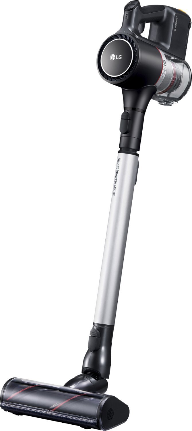 Zoom in on Front Zoom. LG - CordZero Cordless Stick Vacuum with Portable Charging Stand - Matte Black.