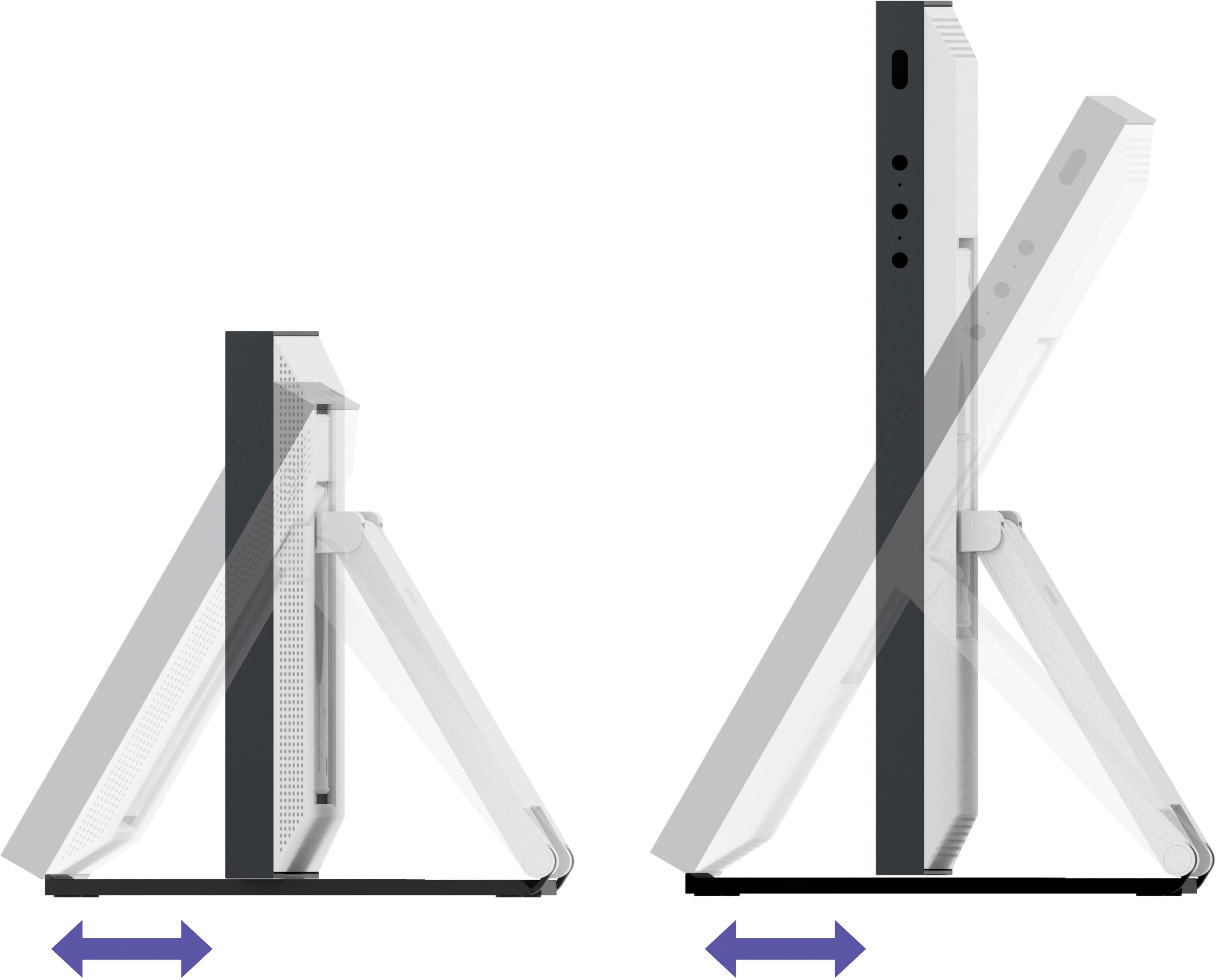 Alt View 13. Sanus - Echo Show 15 Tilt Stand - White.