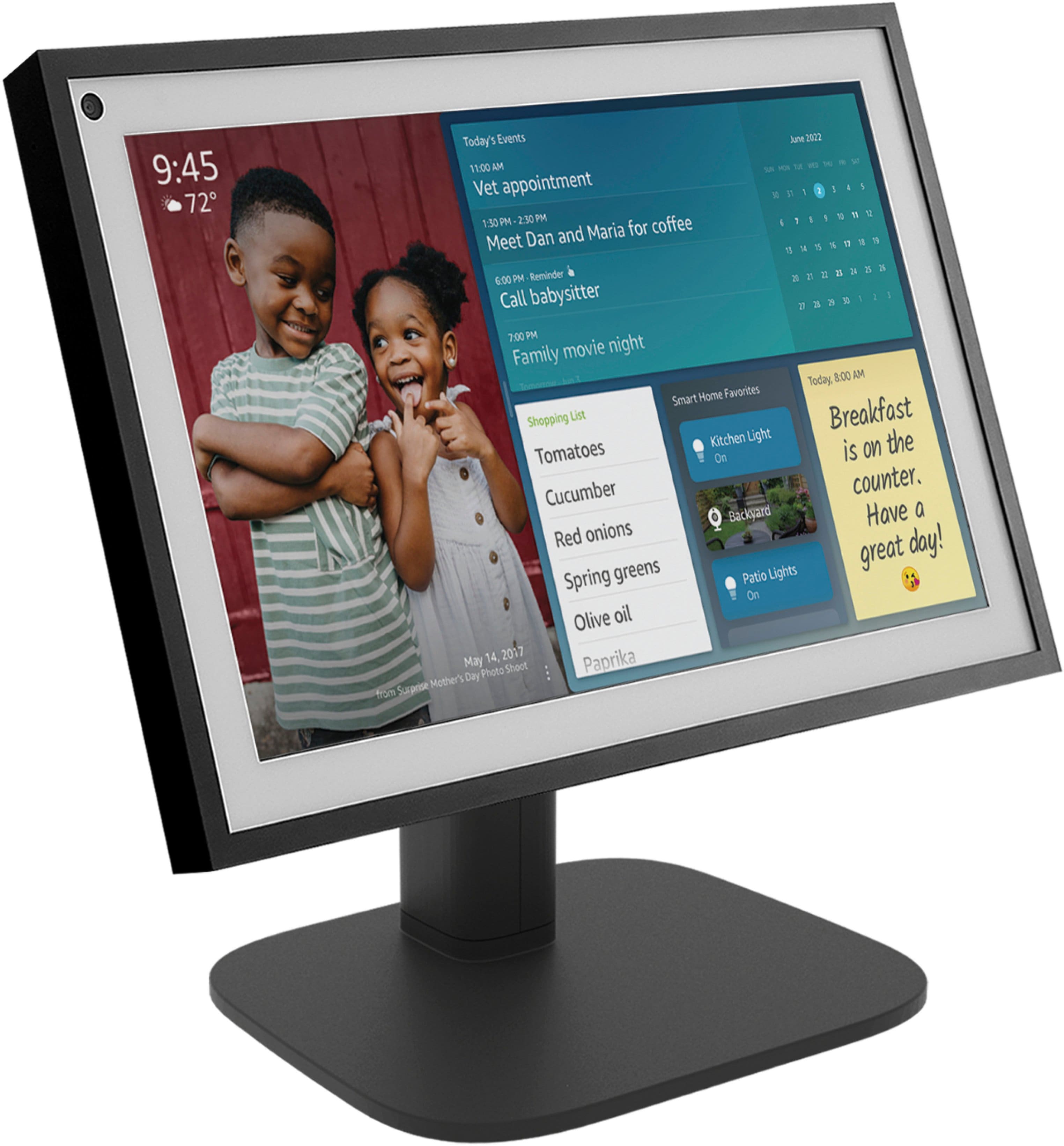 Sanus Echo Show 15 Tilt and Swivel Stand Black BEHHS-B1 - Best Buy