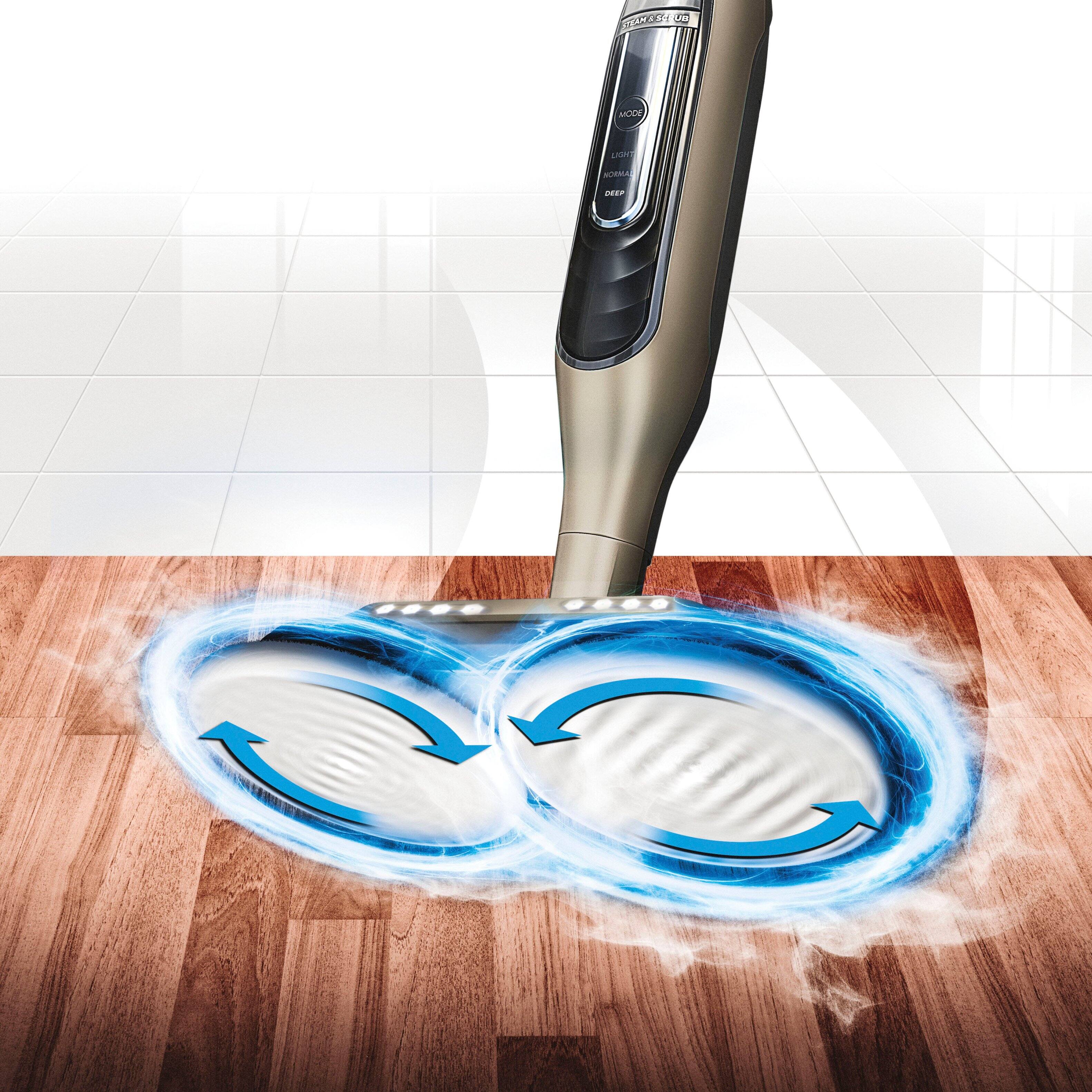 Alt View 12. Shark - Steam & Scrub Dirt Grip Soft Scrub & Dusting Washable Pads XKITP7000D - White/Gray.