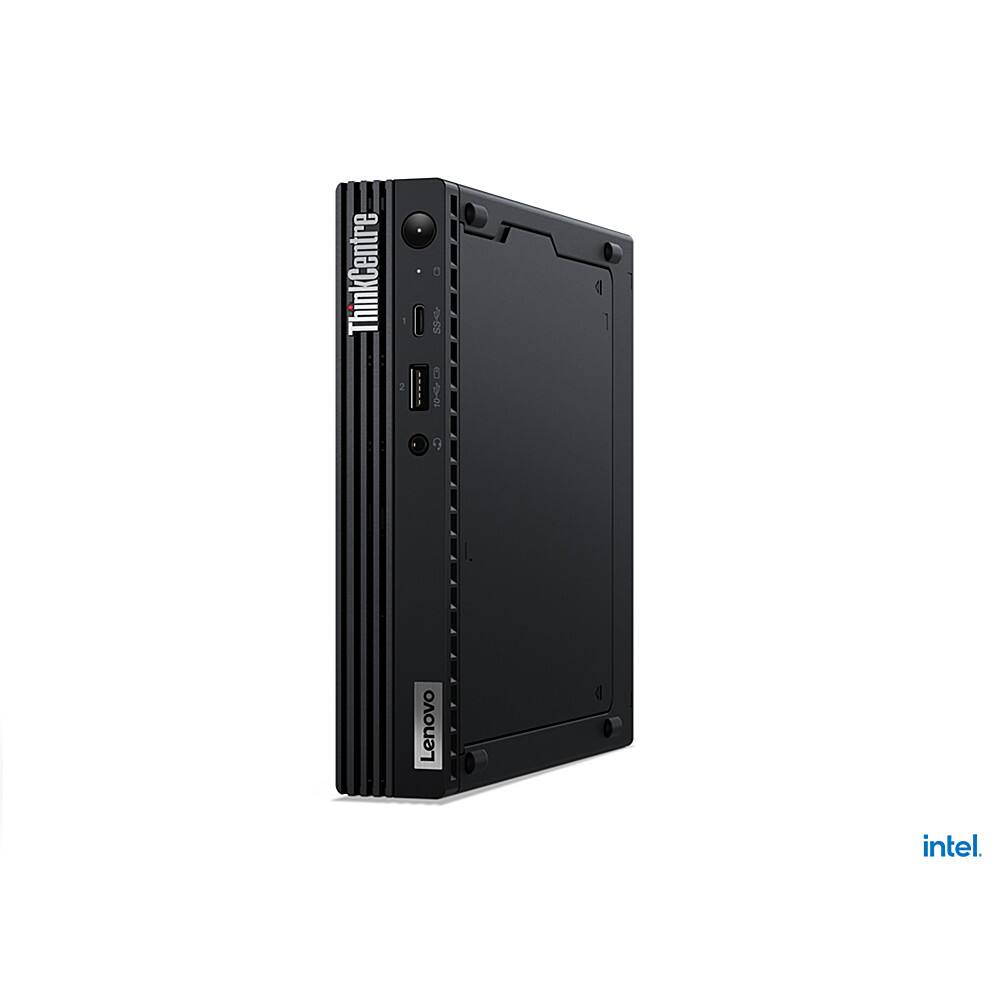 Angle. Lenovo - ThinkCentre M70q Gen 2 Desktop - Intel Core i5 - 8GB Memory - 256GB SSD - Black.