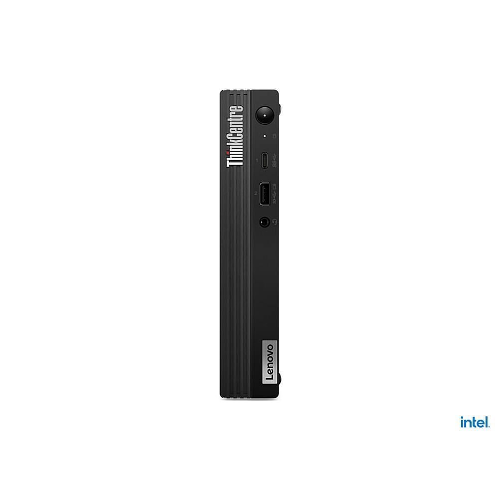 Front. Lenovo - ThinkCentre M70q Gen 2 Desktop - Intel Core i5 - 8GB Memory - 256GB SSD - Black.
