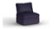 Angle Zoom. Lovesac - 6 Seats + 8 Sides Corded Velvet & Lovesoft with 6 Speaker Immersive Sound + Charge System - Sapphire Navy.