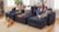 Alt View Zoom 17. Lovesac - 6 Seats + 8 Sides Corded Velvet & Lovesoft with 6 Speaker Immersive Sound + Charge System - Sapphire Navy.