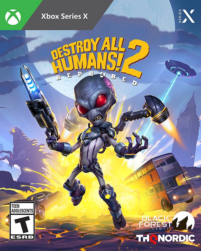 Front. THQ Nordic - Destroy All Humans! 2 - Reprobed. - T (Teen 13+)