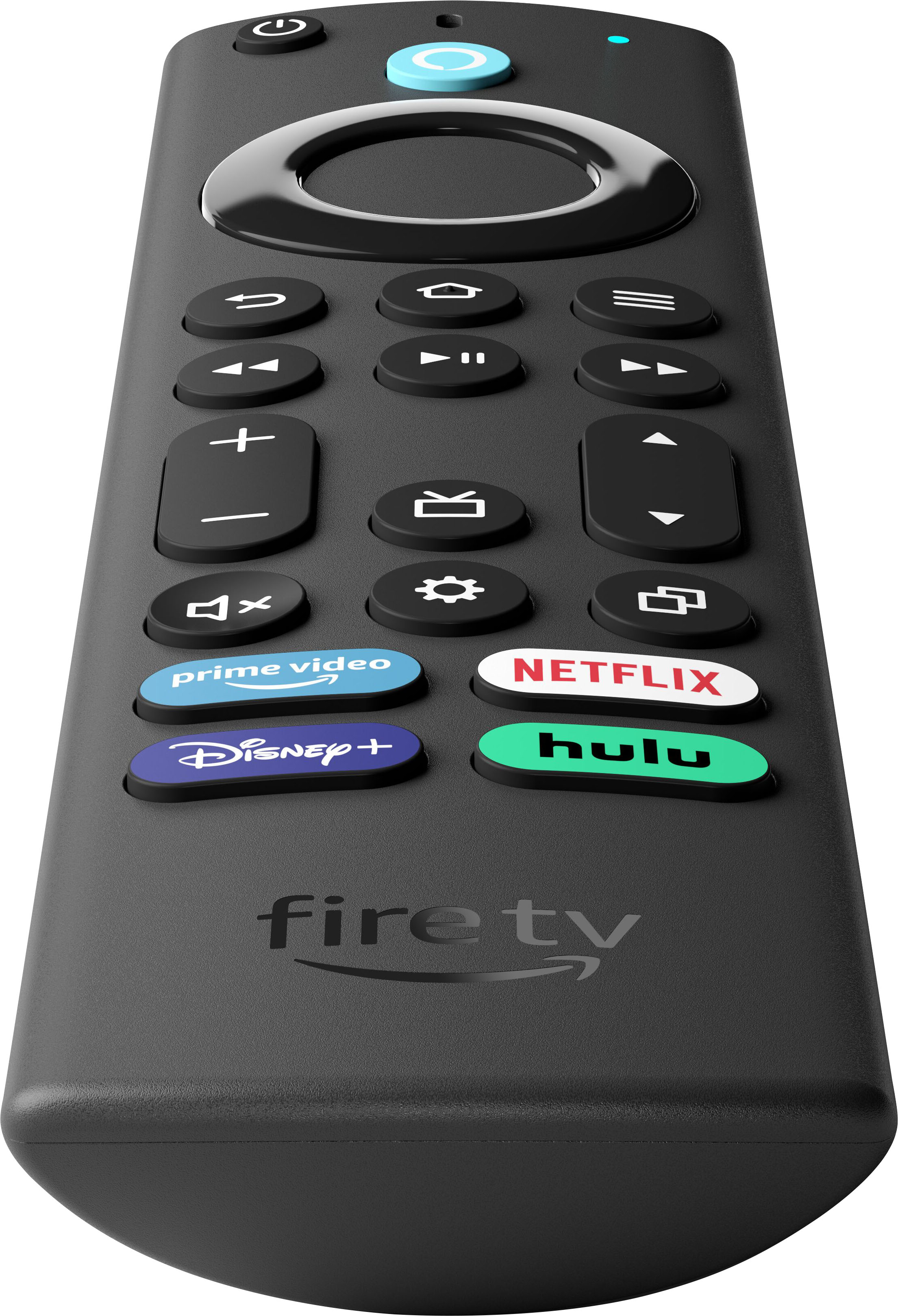 Angle View: Amazon - Fire TV Alexa Voice Remote, requires compatible Fire TV Omni Series or Fire TV 4-Series smart TV