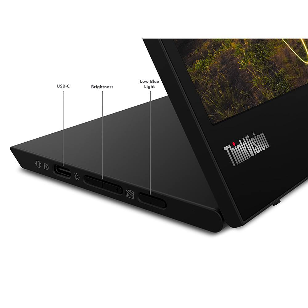Alt View 12. Lenovo - ThinkVision M15 15.6" LED Mobile Monitor (USB 3.1 Type-C) - Black.