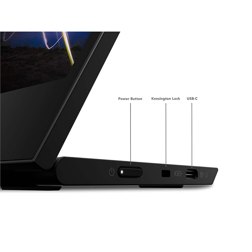 Alt View 13. Lenovo - ThinkVision M15 15.6" LED Mobile Monitor (USB 3.1 Type-C) - Black.