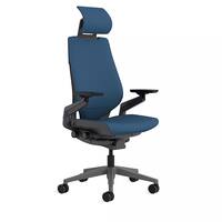 Steelcase - Gesture Wrapped Back Office/Gaming Chair with Headrest - Cobalt - Angle_Zoom